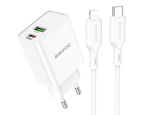 СЗУ Borofone BA69A Resource PD20W+QC3.0 (Type-C to Lighting) (00000064400_1)