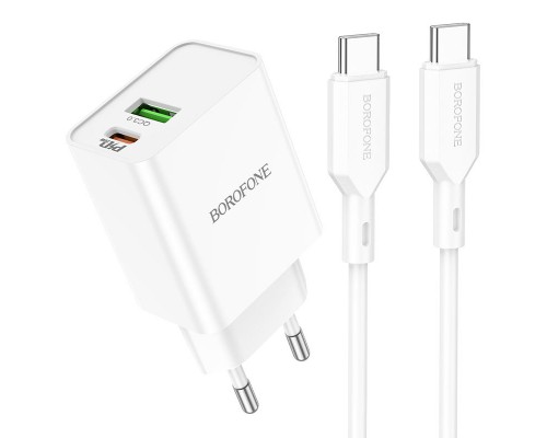 СЗУ Borofone BA69A Resource PD20W+QC3.0 (Type-C to Type-C) (00000064401_1)