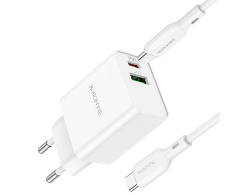 СЗУ Borofone BA69A Resource PD20W+QC3.0 (Type-C to Type-C) (00000064401_1)