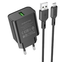 СЗУ Borofone BA72A Spring QC3.0 USB to MicroUSB (00000064402_2)