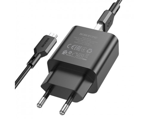 СЗУ Borofone BA72A Spring QC3.0 USB to MicroUSB (00000064402_2)