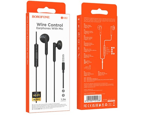 Наушники Borofone BM82 Art music wire control (00000064404_1)