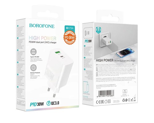 СЗУ Borofone BA75A PD30W+QC3.0 (00000064405_1)