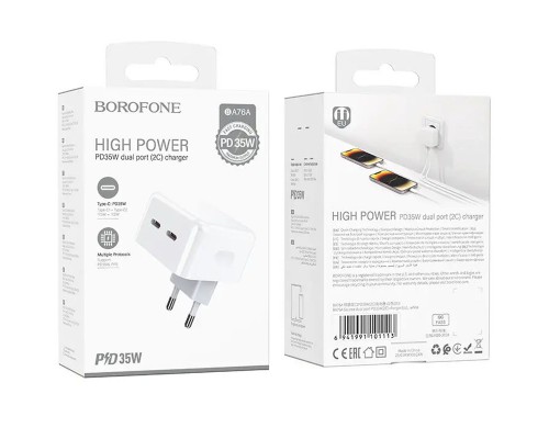 СЗУ Borofone BA76A Source PD35W (2Type-C) (00000064408_1)