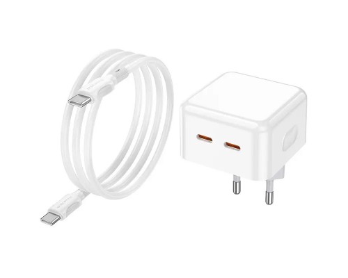 СЗУ Borofone BA76A Source PD35W (2Type-C) + Type-C to Type-C (00000064409_1)