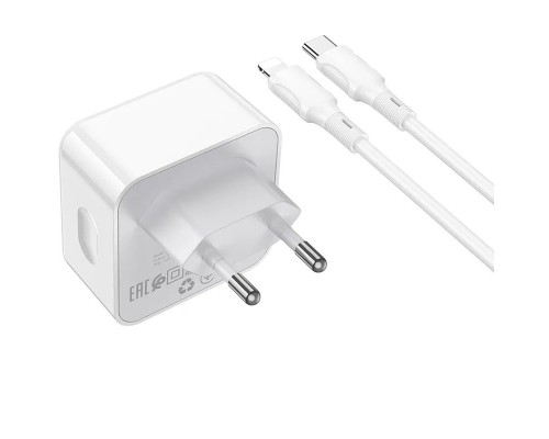 СЗУ Borofone BA76A Source PD35W (2Type-C) + Type-C to Lightning (00000064410_1)