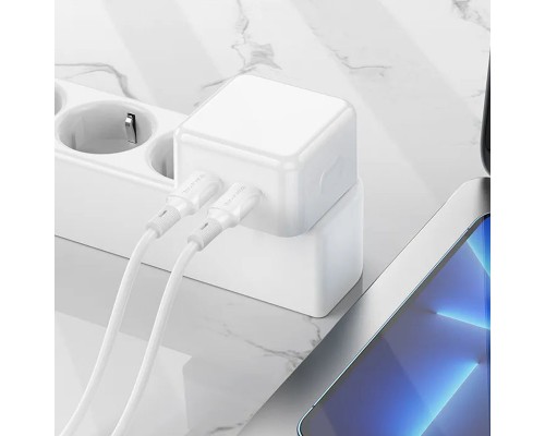 СЗУ Borofone BA76A Source PD35W (2Type-C) + Type-C to Lightning (00000064410_1)