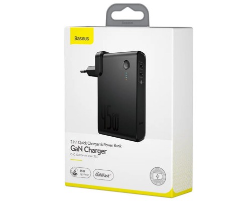 СЗУ + Power Bank 2in1 Baseus GaN QC (2 Type-C/ 45W) 10 000 mAh (PPNLD) (00000048653_1)