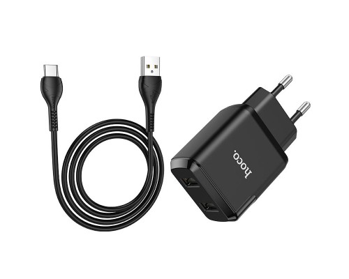 СЗУ HOCO N7 (2USB/2,1A) + USB - Type-C (00000049074_1)