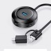 Адаптер USAMS US-SJ416 4 USB HUB Smart Adapter USB3.0+Type-C3.0 (00000034534_1)