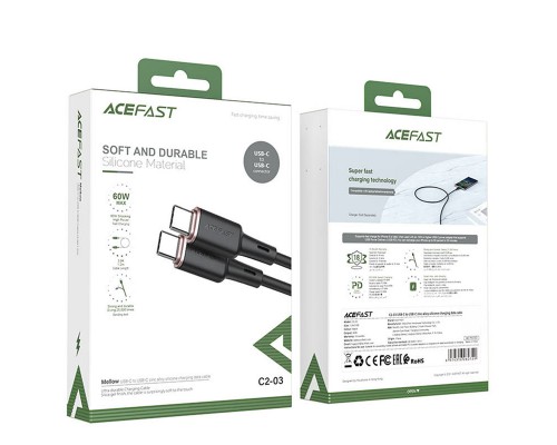 Дата кабель Acefast C2-03 USB-C to USB-C zinc alloy silicone (1m) (00000065917_1)