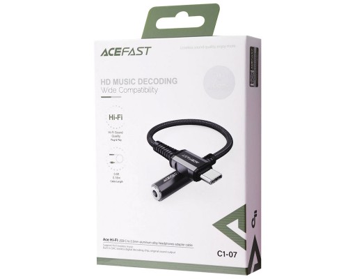 Переходник Acefast C1-07 USB-C to 3.5mm aluminum alloy (00000065921_1)