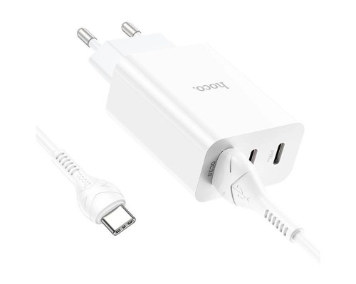 СЗУ Hoco C99A PD20W+QC3.0 (1USB/2Type-C/3A) + USB to Type-C (00000067271_1)