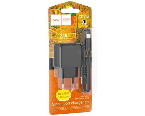 СЗУ HOCO CS11A (1USB) + Type-C (00000067276_1)