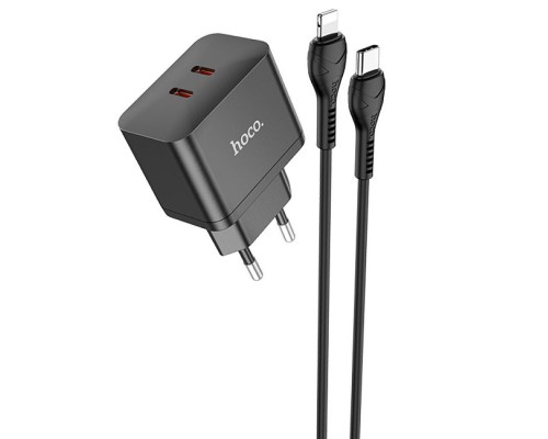 СЗУ Hoco N29 PD35W (2Type-C) + Type-C + Lightning (00000067279_1)