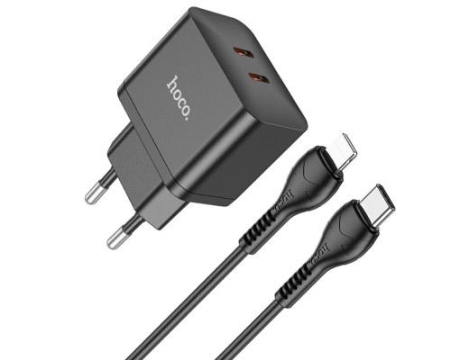 СЗУ Hoco N29 PD35W (2Type-C) + Type-C + Lightning (00000067279_1)