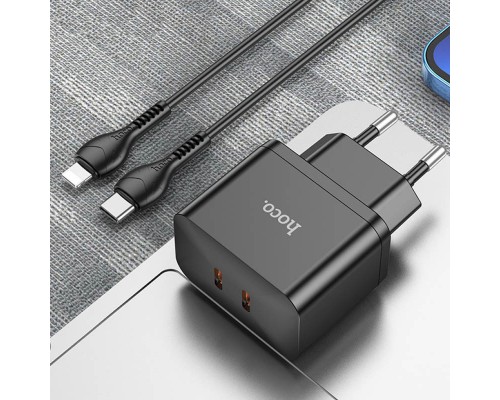 СЗУ Hoco N29 PD35W (2Type-C) + Type-C + Lightning (00000067279_1)