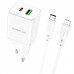 СЗУ Borofone BN7 PD20W+QC3.0 (1USB-A/1C) + Type-C to Lightning (00000073992_1)