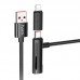 Дата кабель Hoco U135 Incredible 2in1 USB to Lightning/Type-C (1m) (00000074172_1)