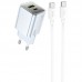 СЗУ Hoco N46 Glorious PD20W+QC3.0 (1USB-A/1C) + Type-C to Type-C (00000073951_2)