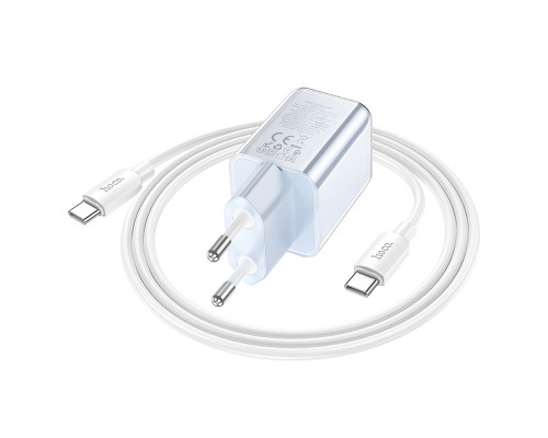 СЗУ Hoco N46 Glorious PD20W+QC3.0 (1USB-A/1C) + Type-C to Type-C (00000073951_2)