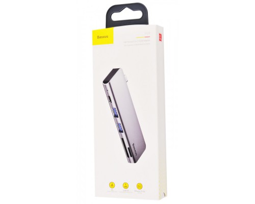 Переходник Hub Baseus Harmonica 5-in-1 (CAHUB-K) (00000031225_1)