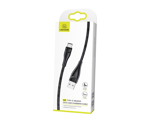 Дата кабель Usams US-SJ392 U41 Type-C Braided Data and Charging Cable 1m (00000034457_2)