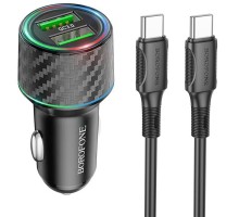 АЗУ Borofone BZ21 Brilliant 48W PD30W+QC3.0 (1Type-C/1USB) + Type-C to Type-C (00000064385_1)