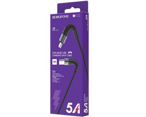 Дата кабель Borofone BX32 Munificent USB to MicroUSB (1m) (00000064392_1)