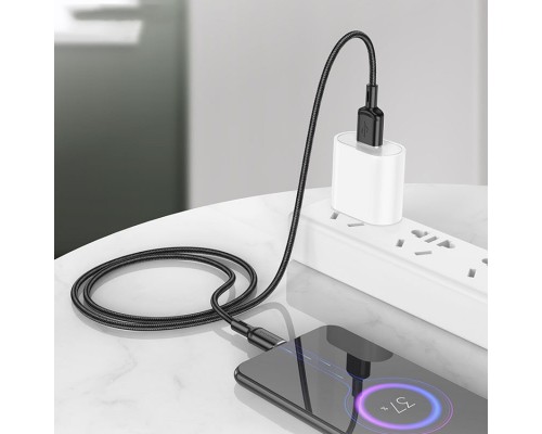 Дата кабель Borofone BX90 Cyber USB to MicroUSB (1m) (00000064394_1)