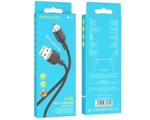 Дата кабель Borofone BX90 Cyber USB to MicroUSB (1m) (00000064394_1)