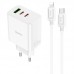СЗУ Hoco C126A PD40W+QC3.0 (1USB/2Type-C) + Type-C to Lightning (00000068927_1)