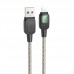 Дата кабель Hoco U124 Stone silicone power-off USB to Lightning (1.2m) (00000067545_1)