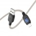 Дата кабель Hoco U124 Stone silicone power-off USB to Lightning (1.2m) (00000067545_1)