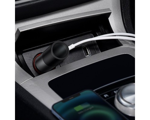АЗУ Baseus Share Together Fast Charge with Cigarette Lighter Expansion Port U+C 120W (CCBT-C0G) (00000065982_1)