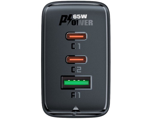 СЗУ Acefast A41 PD65W GaN (2*USB-C+USB-A) (00000065892_1)