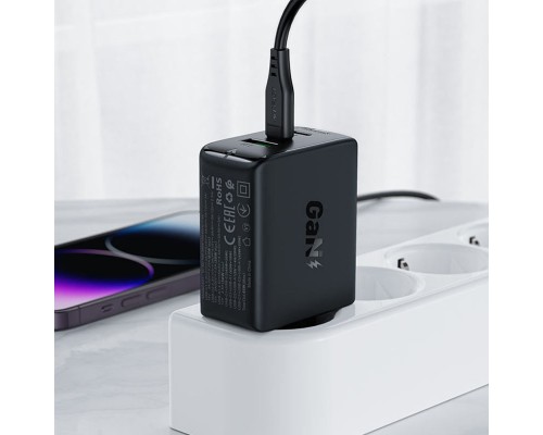 СЗУ Acefast A41 PD65W GaN (2*USB-C+USB-A) (00000065892_1)