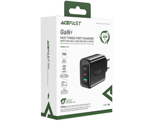 СЗУ Acefast A41 PD65W GaN (2*USB-C+USB-A) (00000065892_1)