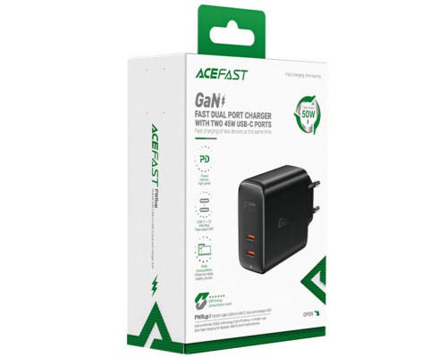 СЗУ Acefast A29 PD50W GaN (USB-C+USB-C) dual port (00000065894_1)