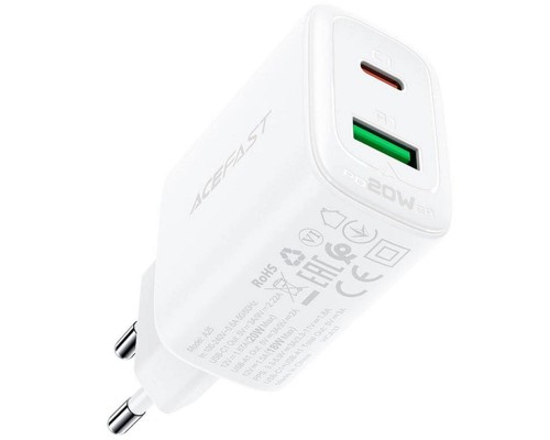 СЗУ Acefast A25 PD20W (USB-C+USB-A) dual port (00000065895_1)