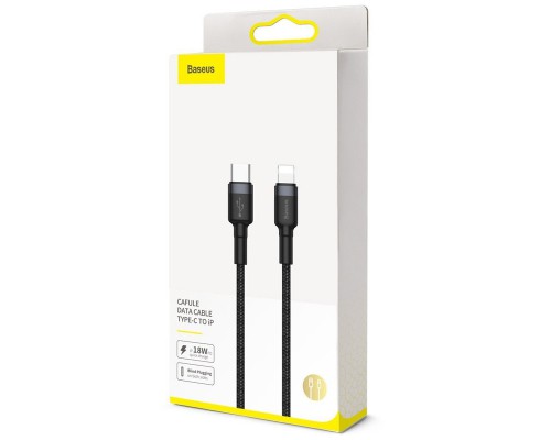 Дата кабель Baseus Cafule Type-C to Lightning PD 20W (1m) (CATLKLF) (00000063767_2)