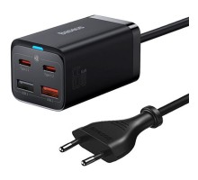 СЗУ Baseus GaN3 Pro 2хType-C+2USB 65W EU (with Cable Type-C to Type-C 100W (20V/5A) 1m) (CCGP04) (00000063772_1)
