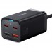 СЗУ Baseus GaN3 Pro 2хType-C+2USB 65W EU (with Cable Type-C to Type-C 100W (20V/5A) 1m) (CCGP04) (00000063772_1)