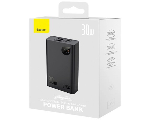 Портативное ЗУ Power Bank Baseus Adaman2 Digital Display 30W VOOС OS 20000 mAh (PPAD050101) (00000075222_1)