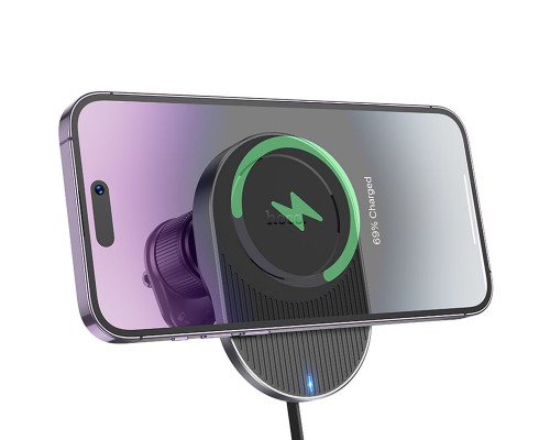 Автодержатель с БЗУ Hoco HW12 Guardian magnetic (air outlet) (00000067556_1)