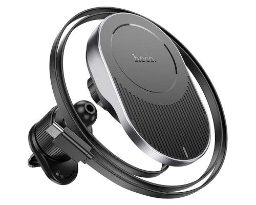 Автодержатель с БЗУ Hoco HW12 Guardian magnetic (air outlet) (00000067556_1)