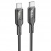 Дата кабель Hoco U120 Transparent explore intelligent power-off PD 60W Type-C to Type-C (1.2m) (00000066088_2)