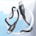 Дата кабель Hoco U120 Transparent explore intelligent power-off PD 60W Type-C to Type-C (1.2m) (00000066088_2)