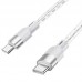 Дата кабель Hoco X99 Crystal Junction Type-C to Type-C 60W (1.2m) (00000066099_2)
