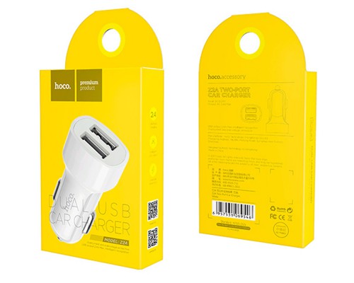 АЗУ Hoco Z2A (2USB 2.4A) (+кабель Lighthing) (00000033951_1)